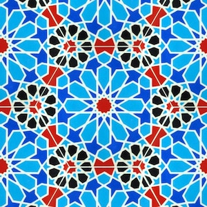 Hand Painted Moroccan Tiles - Backsplash Tiles - Kitchen Tiles -Decorative Tiles - Ceramic Tiles - Blue and White Ceramic Accent Tiles -