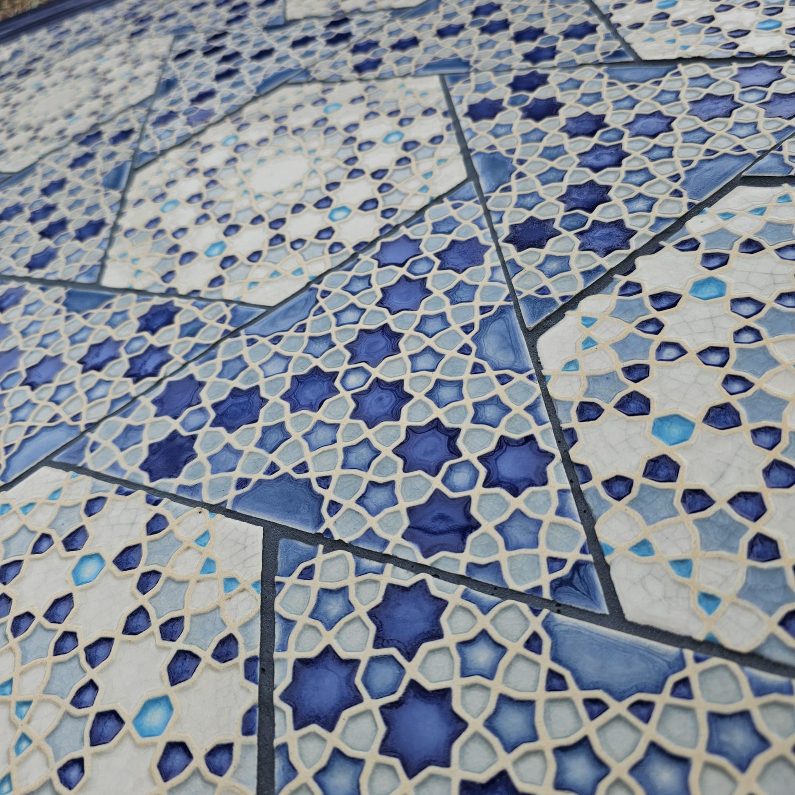Moroccan Tile Mosaic - Backsplash Tiles - Blue and White Tile- Wall ...