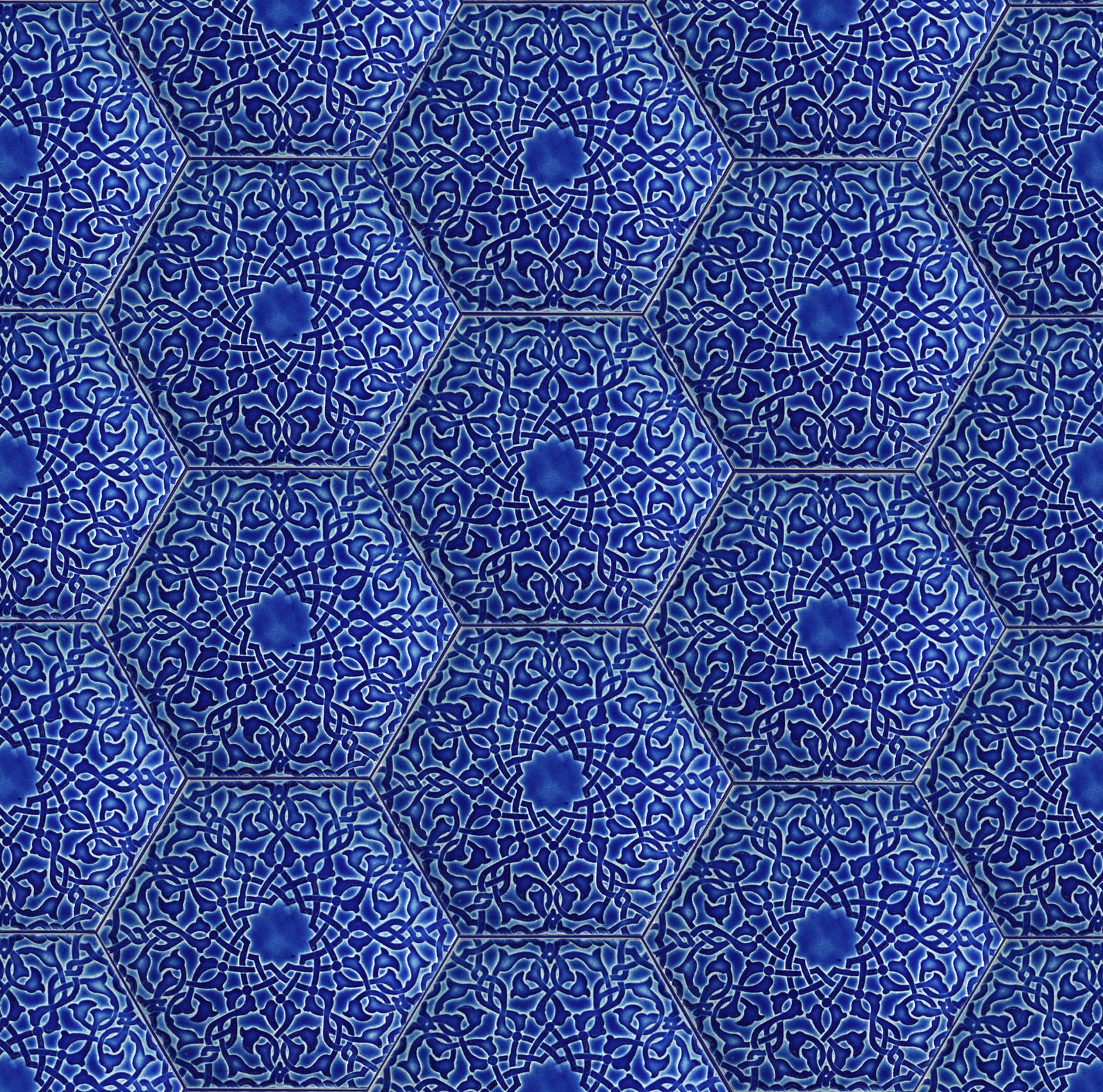 Blue Moroccan Tiles Kitchen Backsplash Tiles Cobalt Blue Etsy