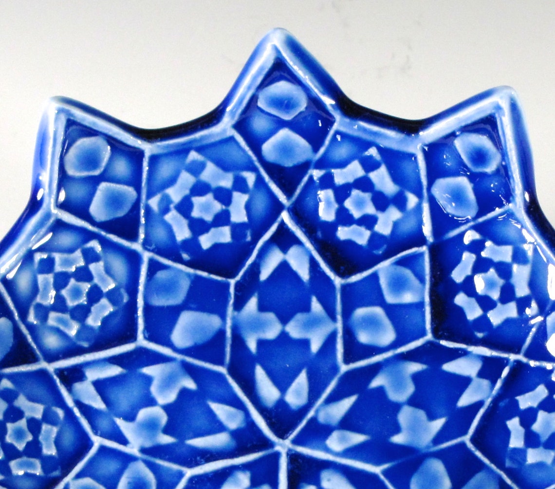 Cobalt Blue Soap Dish Pottery Soap Dish Sushi Plate Etsy