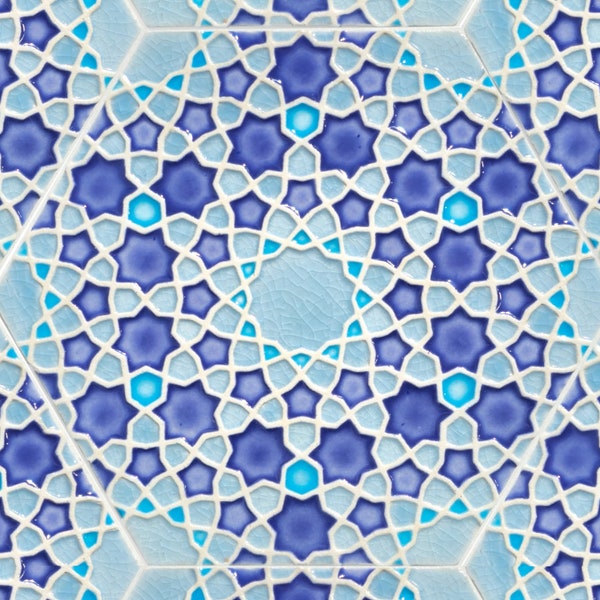Purple Moroccan Tiles - Backsplash Tiles - Kitchen Tile - Bathroom Tile - Shower Tile - Moroccan Coaster  - Ceramic Tiles - Geometric Tiles