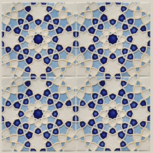 Moroccan Tile Backsplash Blue and White Kitchen Tiles Bathroom Tiles Hand Painted Tiles Kitchen Remodel Moroccan Style Coasters image 3