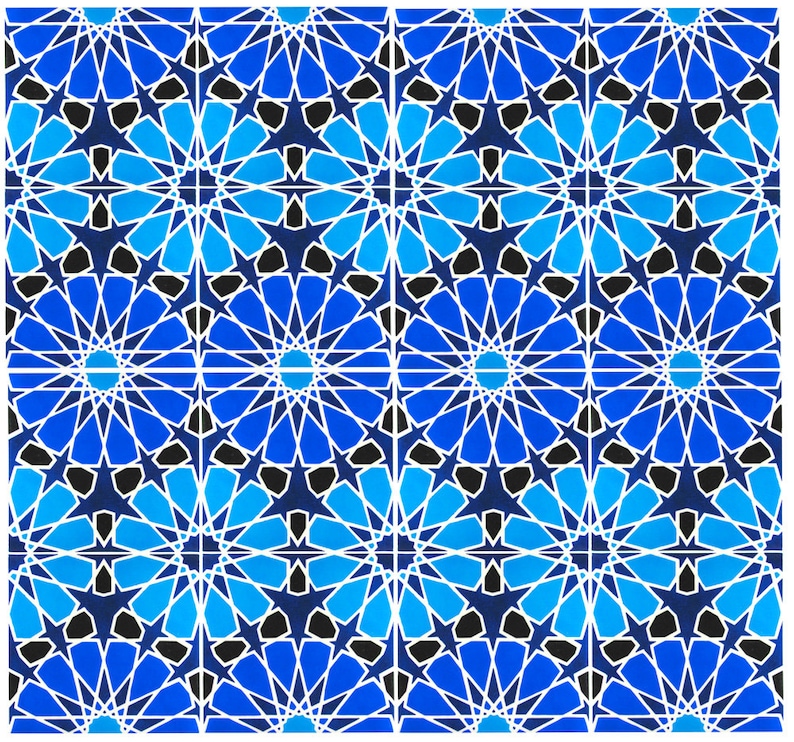Hand Painted Moroccan Tiles Ceramic Accent Kitchen Image 0