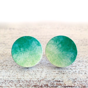 Mystical Moon gradient stud earrings image 1