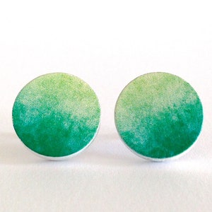 Mystical Moon gradient stud earrings image 2