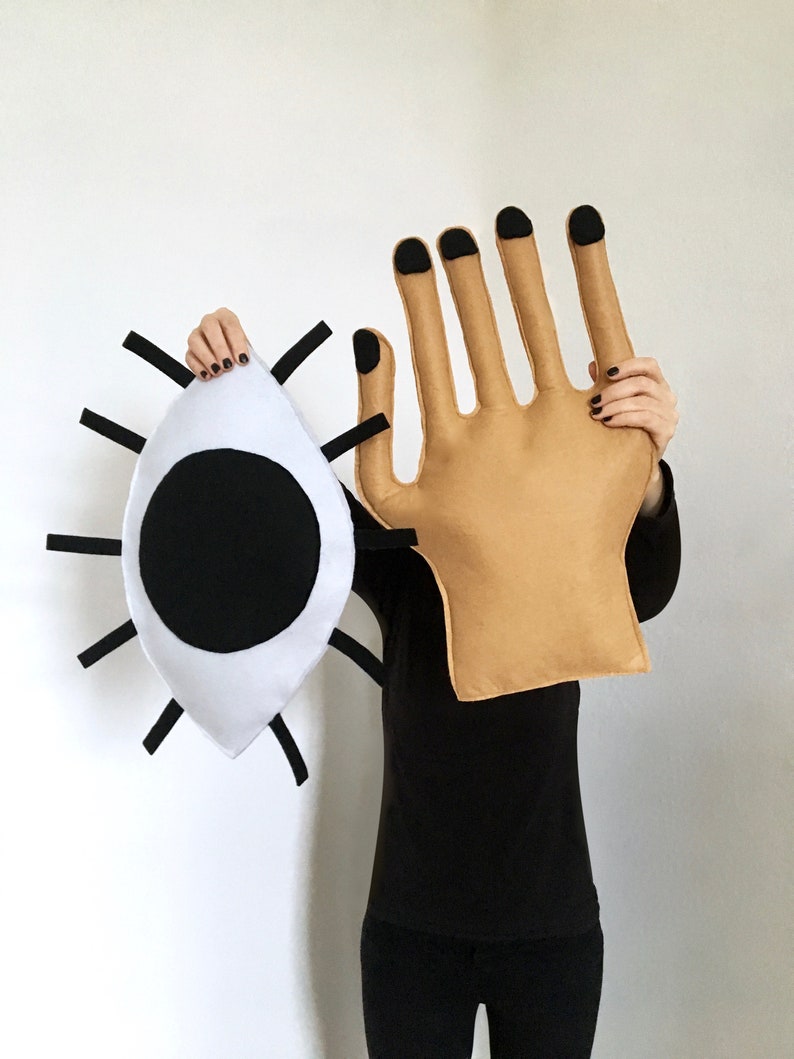 The EYE AUGE Pillow Felt Pillow Decoration Felt Large