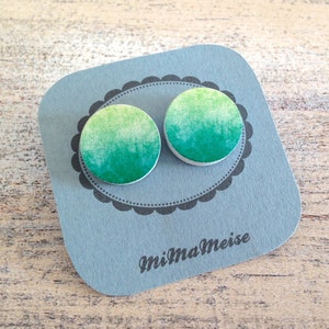 Mystical Moon gradient stud earrings image 3