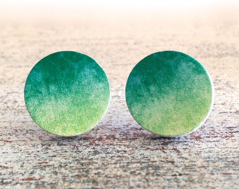 Mystical Moon gradient stud earrings image 4