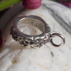 Sterling Silver Bail with Closed Loop - 12 mm x 2 mm