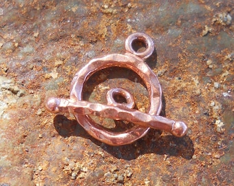 Solid Copper Toggle, TL324CU, Solid Copper Toggle Ring and Toggle Bar, 11 mm x 10 mm