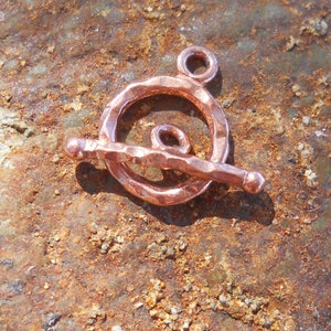 Solid Copper Toggle, TL324CU, Solid Copper Toggle Ring and Toggle Bar, 11 mm x 10 mm