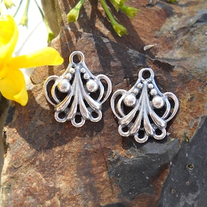 Sterling Silber Kronleuchter Ohrring Komponenten: 3-Loop Schmuck Zubehör