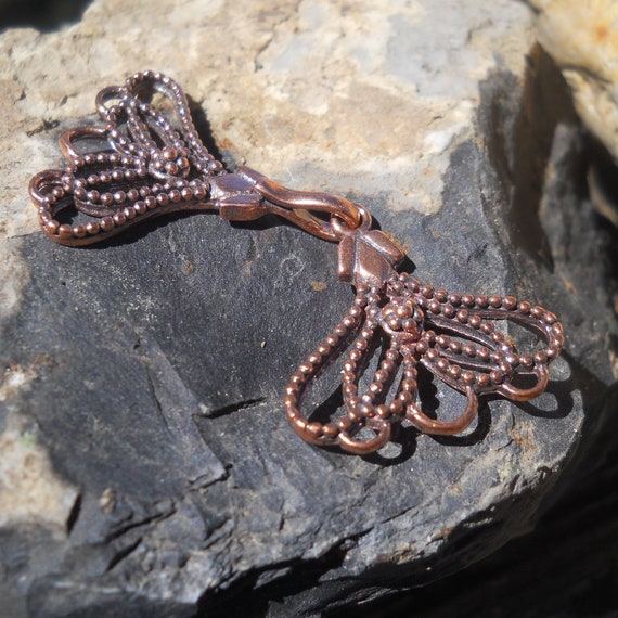 1 PC 28X19X7MM Cuivre Bali Boîte Fermoir 1 Brin 18K Plaqué Or 554 LFU