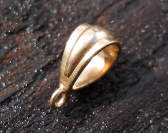 Bronze Bail, BA57B, Size: 13 mm x 5 mm or .51 inches x .20 inches. The bail opening is 8 mm by 5 mm.