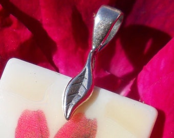 Sterling Silver Pinch Bail with Two Pins: Pendant Connector