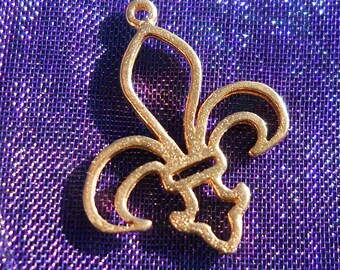 Bronze Fleur De Lis Drop: Lead & Nickel-Free Jewelry Finding (20mm)
