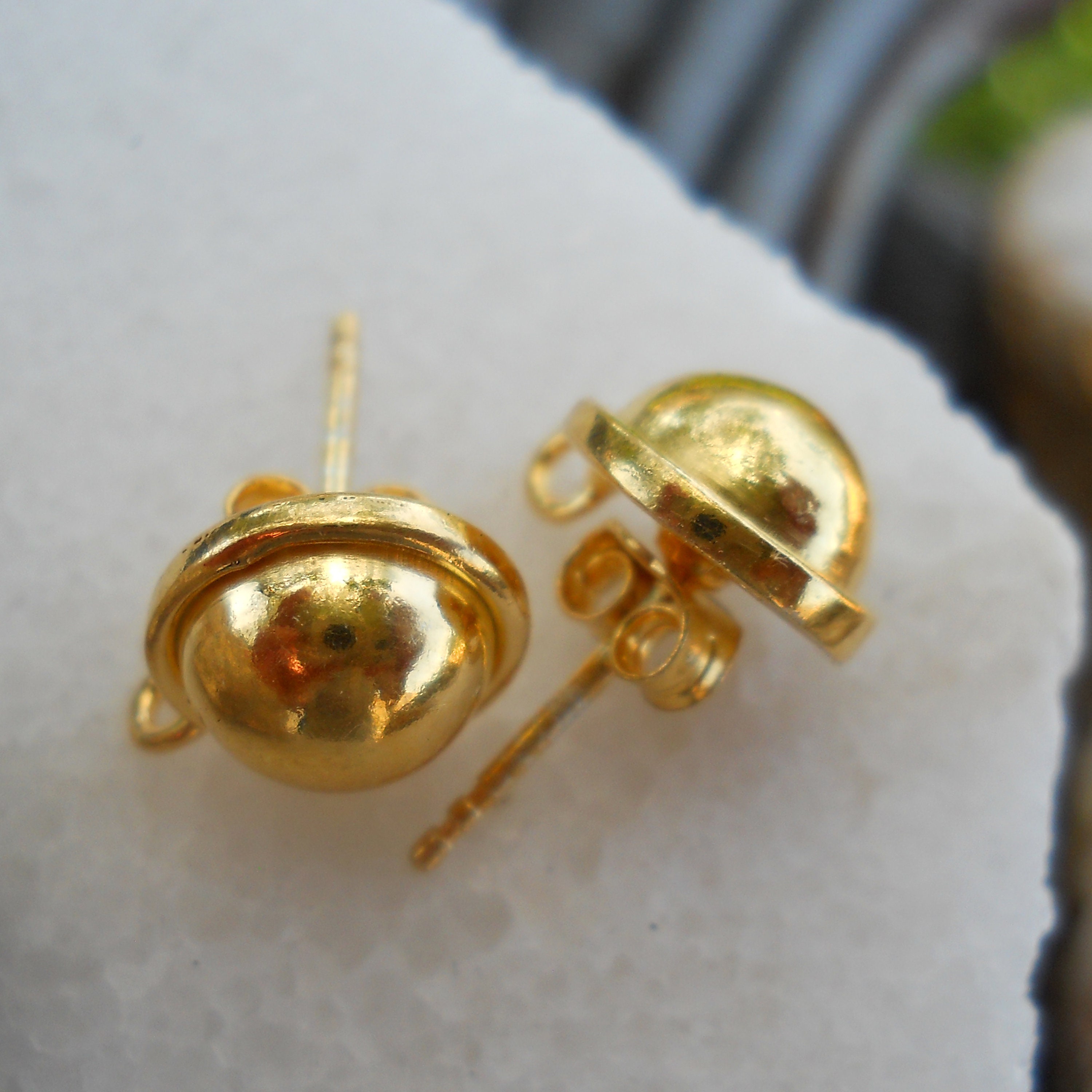 23 carat gold earrings best sale