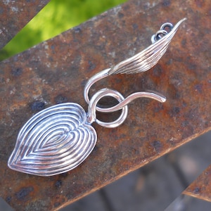 3 Strand Multi-strand Hook and Eye Clasp, Sterling Silver