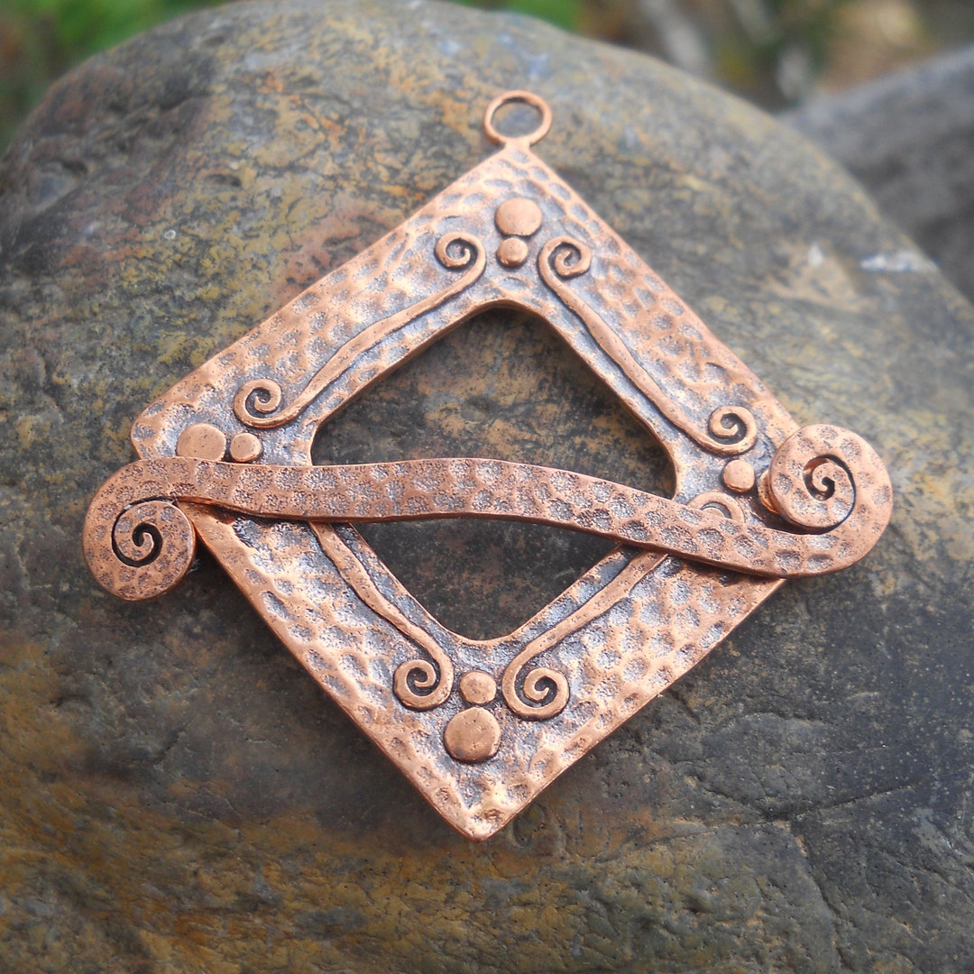 Large Solid Copper Toggle Clasp: Statement Jewelry Closure (60 Mm) - Etsy