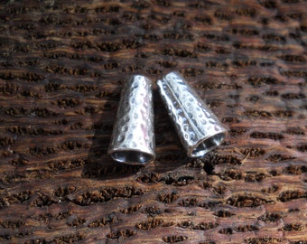 Cônes en argent sterling, CA140, taille : 10 mm x 5 mm ou 0,39 po. x 0,20 po.