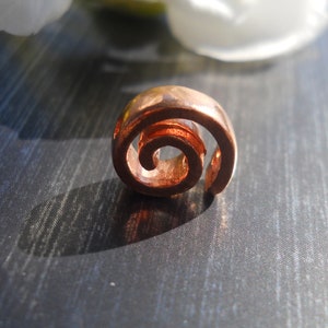 Spiral Bead, Solid Copper Bead, BD197CU, 10 mm