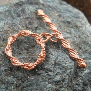 Solid Copper Toggle, TL286CU, Solid Copper Toggle Ring and Toggle Bar, 23 mm x 22 mm