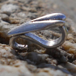 Sterling Silver Bail, BA89, Solid Silver Bail with Open Loop