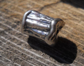 Sterling Silver Bead, small, 9 mm x 11.5 mm