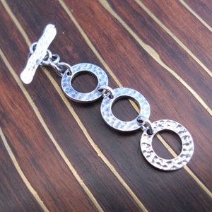 Sterling Silver Adjustable Toggle Clasp TL284L – 29 mm x 10 mm (1.14 in x 0.39 in)