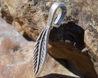 Sterling Silver Glue-On Bail BA84: Pendant Jewelry Finding