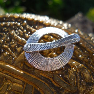 Sterling Silver Toggle with Toggle Bar, Size: 22 mm x 22 mm or .87 inches x .87 inches
