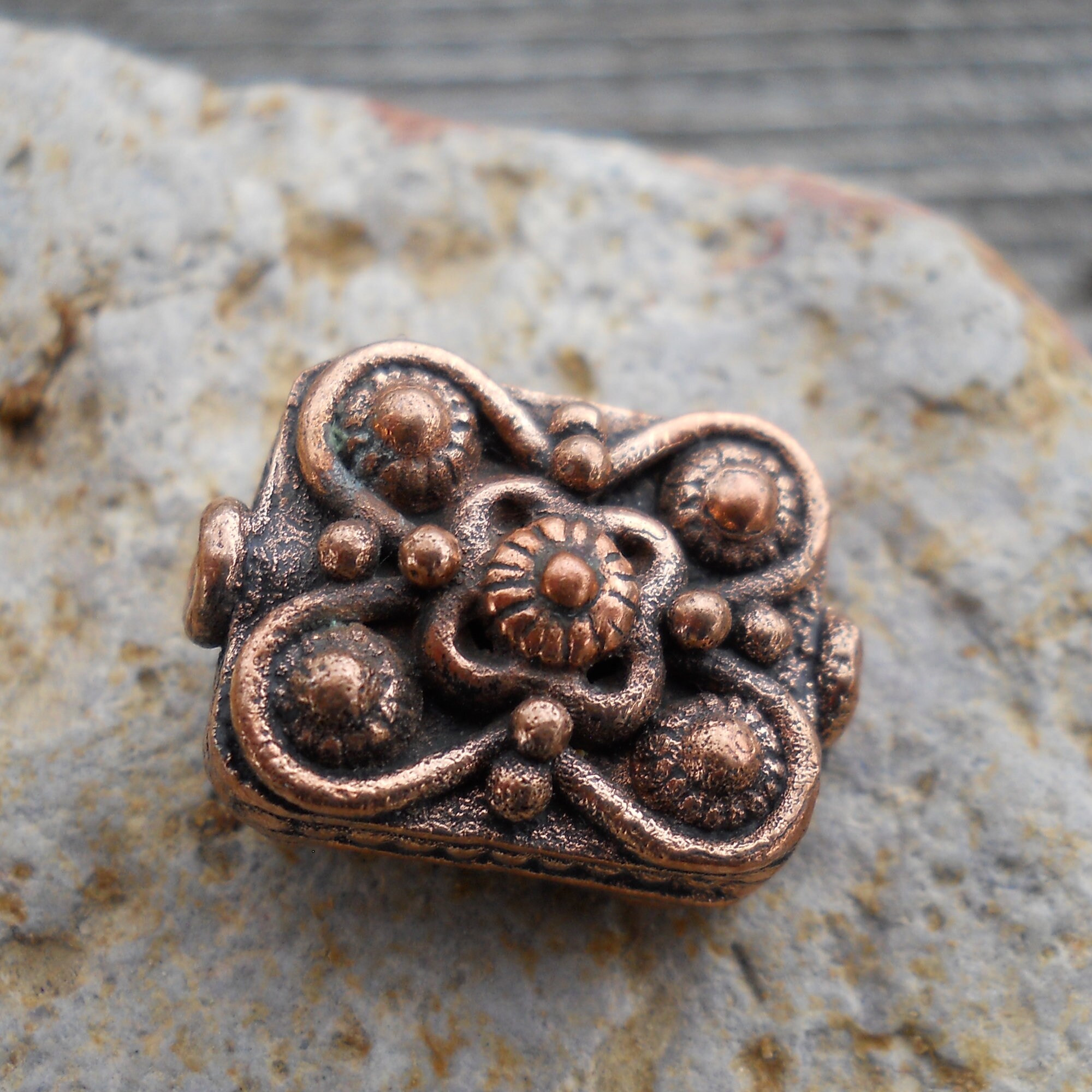 Copper Rectangular Spacer Solid Copper Rectangular Spacer Bead: Jewelry Making (18 Mm X 12 Mm) - Etsy