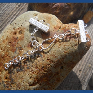 Triple Strand Multi-strand Adjustable Clasp, Sterling Silver