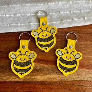 Bee Key Chain, Key Fob