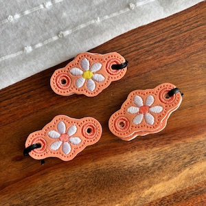 Flower Shoe Charms, Lace Charms