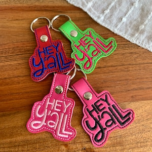 Keychain, Key Fob, Hey Y&#39;all