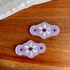 Flower Shoe Charms, Lace Charms