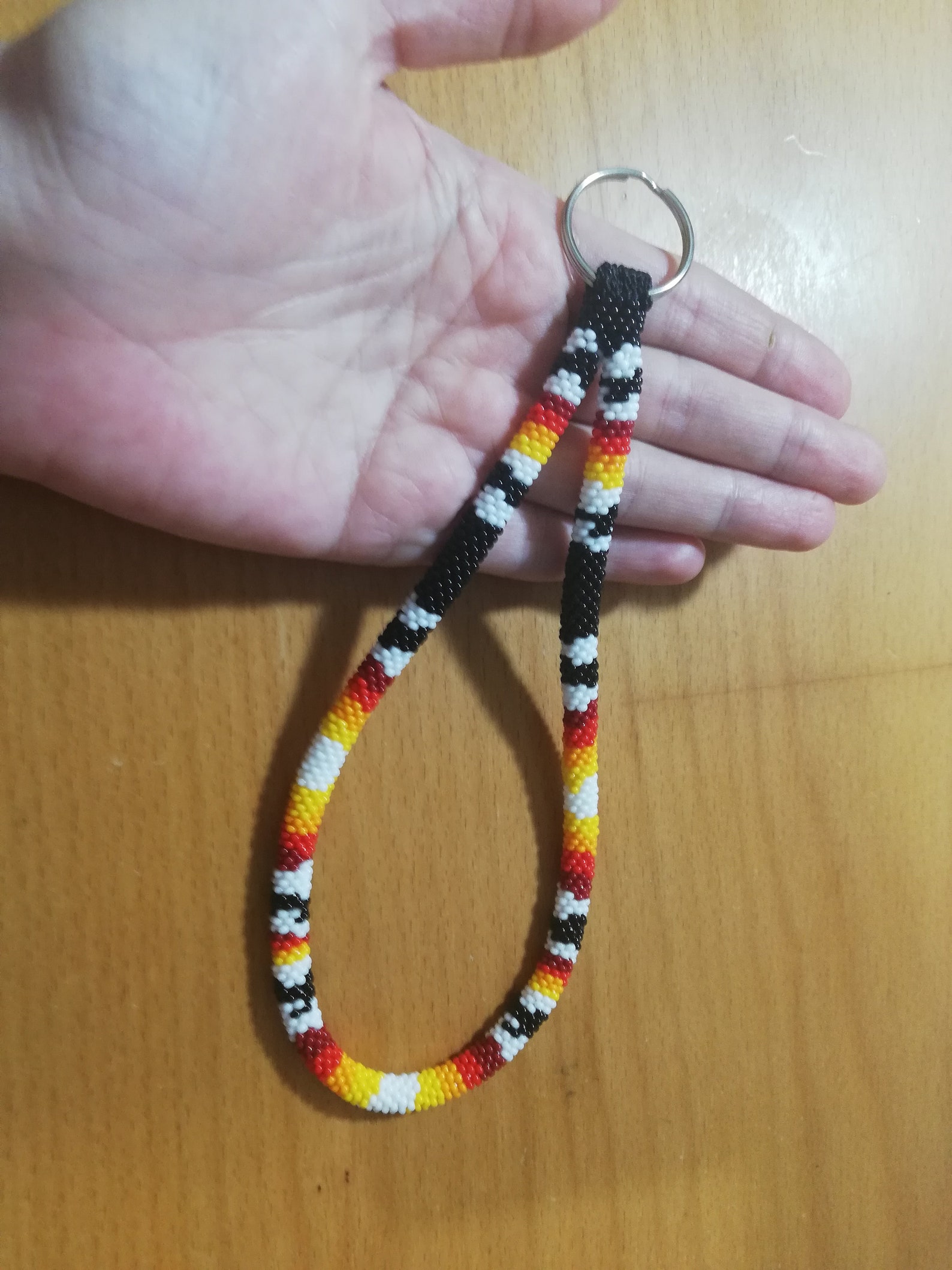 Native American Style Beaded Keychain Wristlet Purse Charms Etsy