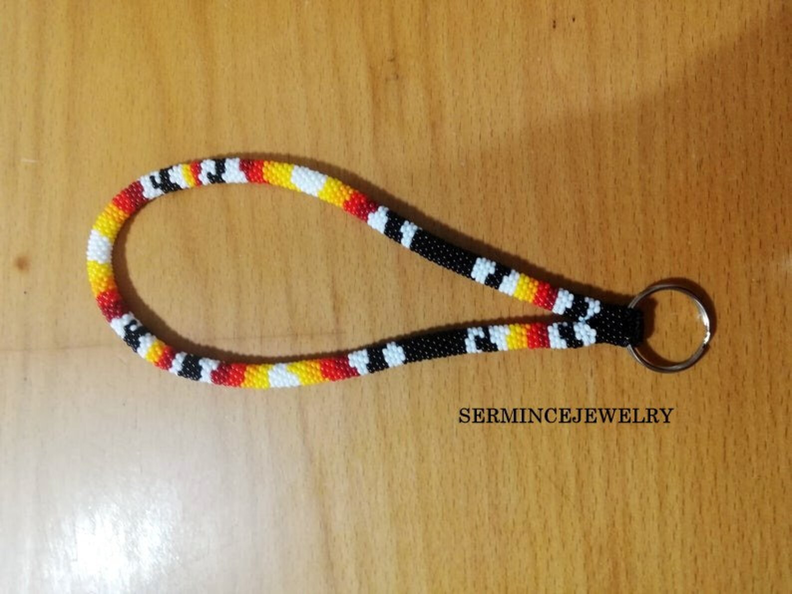 Native American Style Beaded Keychain Wristlet Purse Charms Etsy