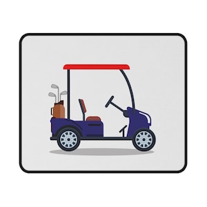 Golf Cart non- slip Gaming Mouse Pad, Stylish Desk Accessory, Ideal Gift for Gamers, Unique Office Decor, Video Game Essentials