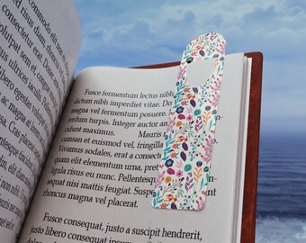 Floral Aluminum Bookmark