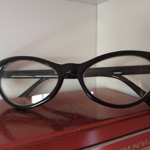 vintage glasses ,black with little  fake diamonds