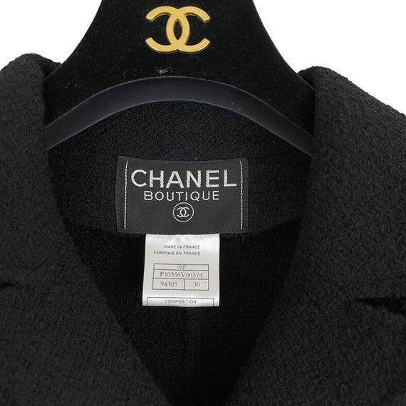 Chanel Boutique Vintage 90s Blazer Size FR 36 US … - image 2