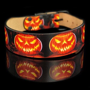 Pumpkin Spice, Pumpkin Dog Collar, Leather Dog Collar, Biothane Dog Collar, Cute Halloween Collar, Fall Dog Collar, Halloween Pumpkins