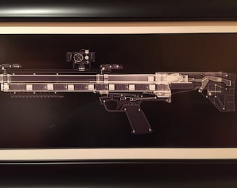 Kel Tec KSG   CAT scan gun print - ready to frame