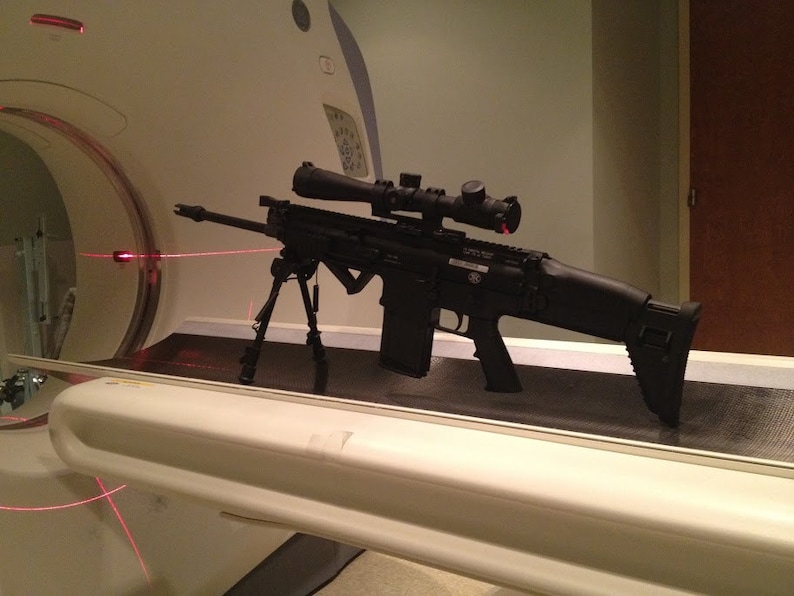 SCAR 17 Rifle CAT Scan Gun Print Ready to Frame Etsy