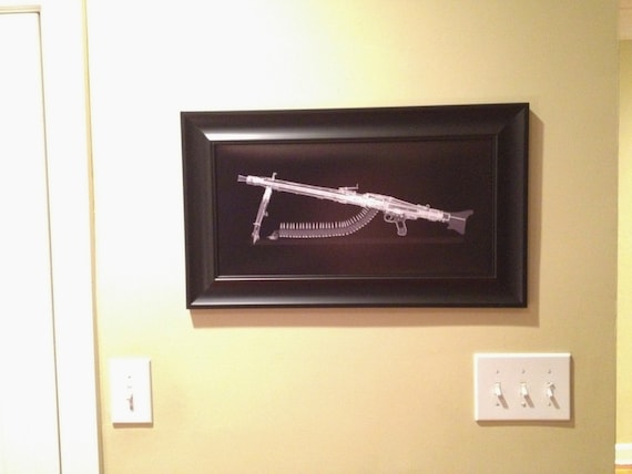 Mg 42 Belt Fed Machine Gun Xray Print