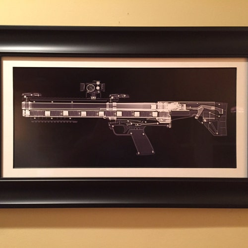 Kel Tec KSG CAT scan gun print ready to frame