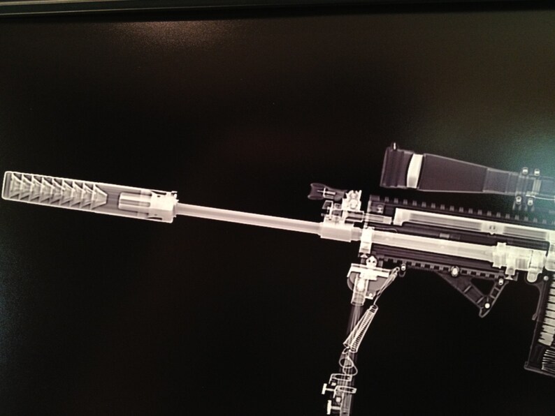 SCAR 16 CAT Scan Gun Print Ready to Frame Etsy
