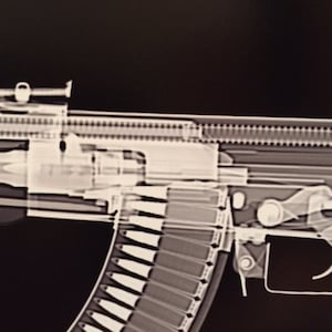 AK-47 CAT scan gun print ready to frame image 2